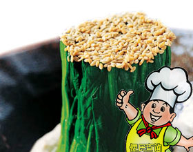 芝麻菠菜的做法