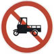 禁止三轮汽车、低速货车驶入标志