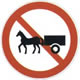 禁止畜力车进入标志